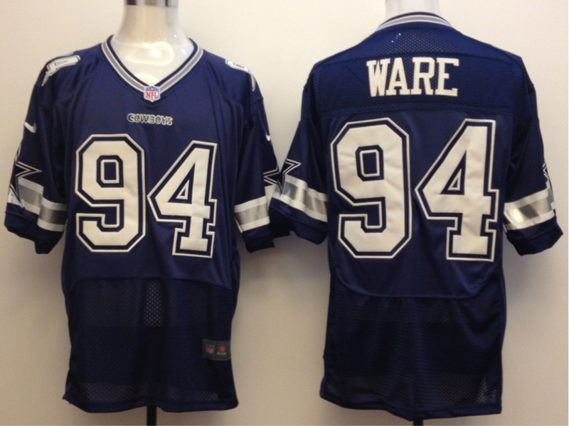 Dallas Cowboys 94 Ware Blue Nike Elite Jersey